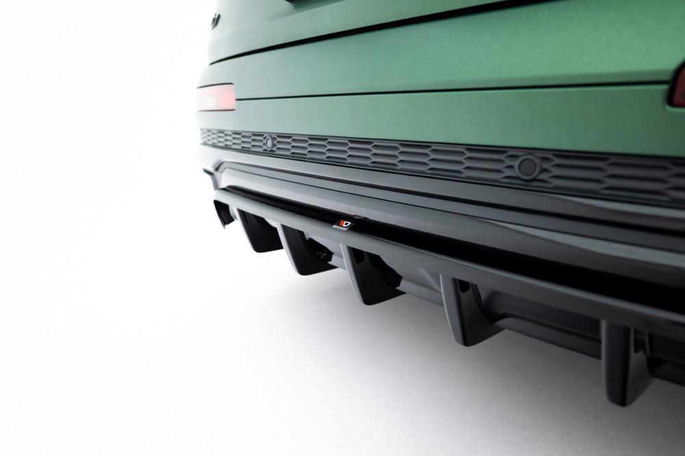 Maxton Parts - Diffusor Heckansatz passend für Audi Q7 S-Line Mk2 FL schwarz Hochglanz