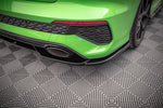Maxton Parts - Diffusor Heckansatz passend für Audi RS3 Limousine 8Y schwarz Hochglanz
