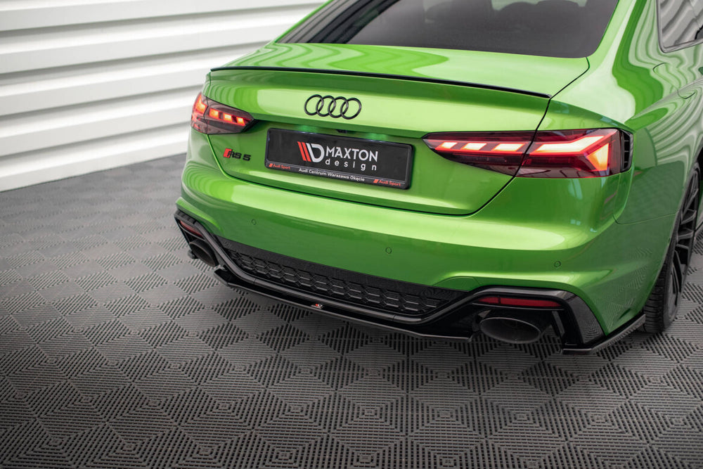Maxton Parts - Diffusor Heckansatz passend für Audi RS5 F5 FL schwarz Hochglanz