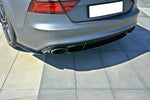 Maxton Parts - Diffusor Heckansatz passend für Audi RS7 C7 schwarz Hochglanz