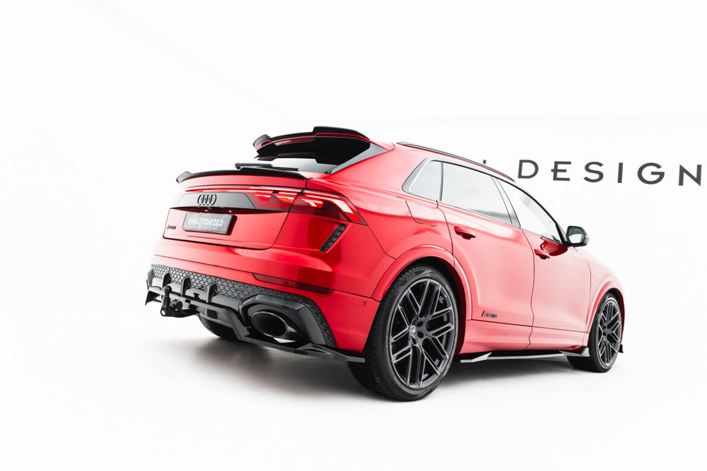 Maxton Parts - Diffusor Heckansatz passend für Audi RSQ8 Mk1 FL schwarz Hochglanz