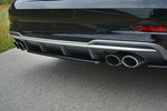 Maxton Parts - Diffusor Heckansatz passend für Audi S3 8V FL Hatchback / Sportback / Limousine schwarz Hochglanz