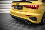 Maxton Parts - Diffusor Heckansatz passend für Audi S3 Limousine 8Y schwarz Hochglanz