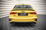 Maxton Parts - Diffusor Heckansatz passend für Audi S3 Limousine 8Y schwarz Hochglanz