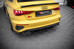 Maxton Parts - Diffusor Heckansatz passend für Audi S3 Limousine 8Y schwarz Hochglanz