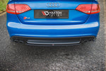 Maxton Parts - Diffusor Heckansatz passend für Audi S4 / A4 S-Line B8 Limousine schwarz Hochglanz