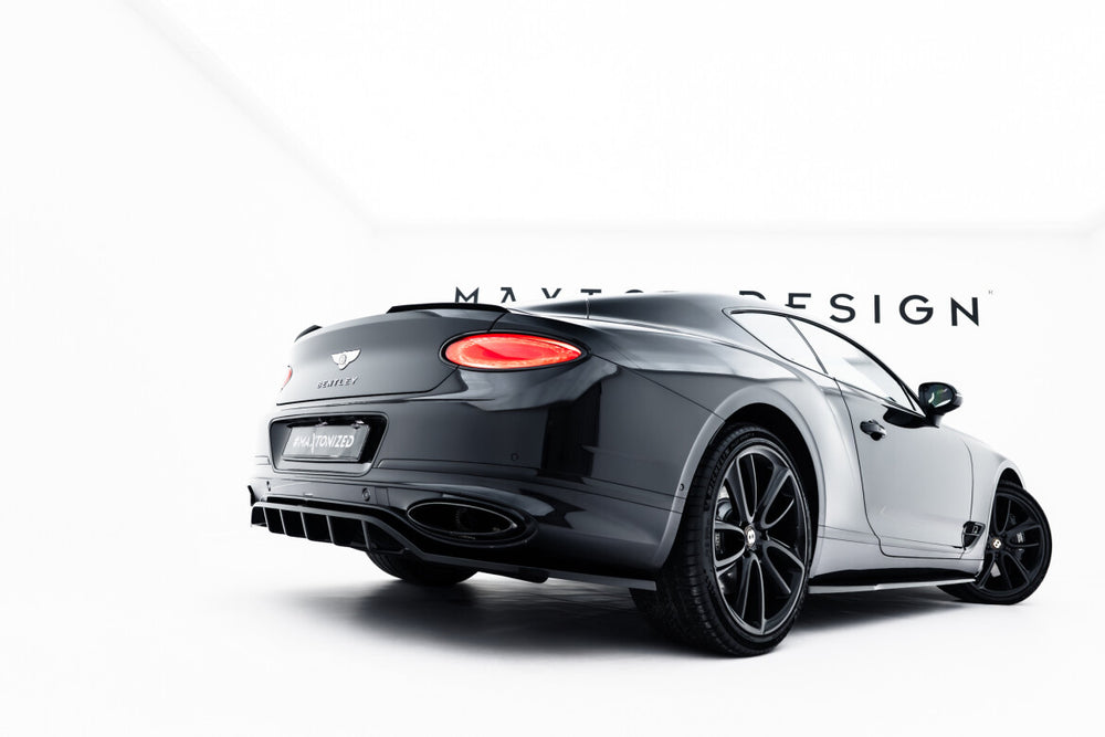Maxton Parts - Diffusor Heckansatz passend für Bentley Continental GT Coupe Mk3 schwarz Hochglanz