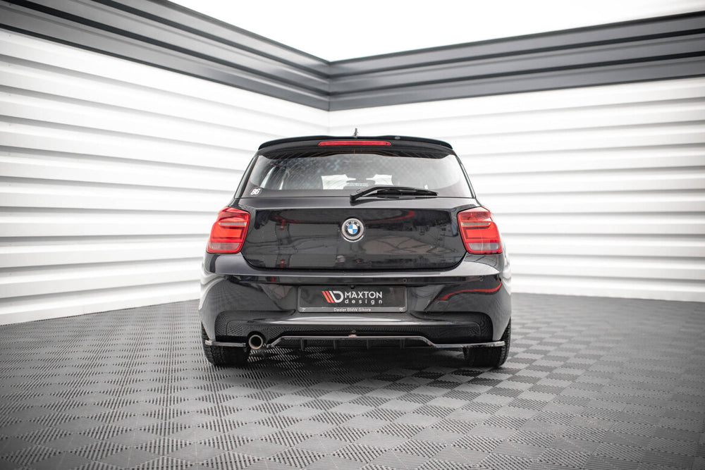 Maxton Parts - Diffusor Heckansatz passend für BMW 1er F20 schwarz Hochglanz
