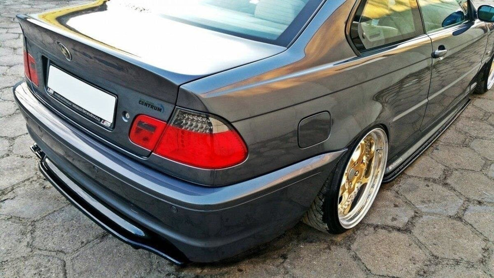 Maxton Parts - Diffusor Heckansatz passend für BMW 3er E46 M Paket Coupe schwarz Hochglanz (BM-3-46-C-MPACK-RD1-G)
