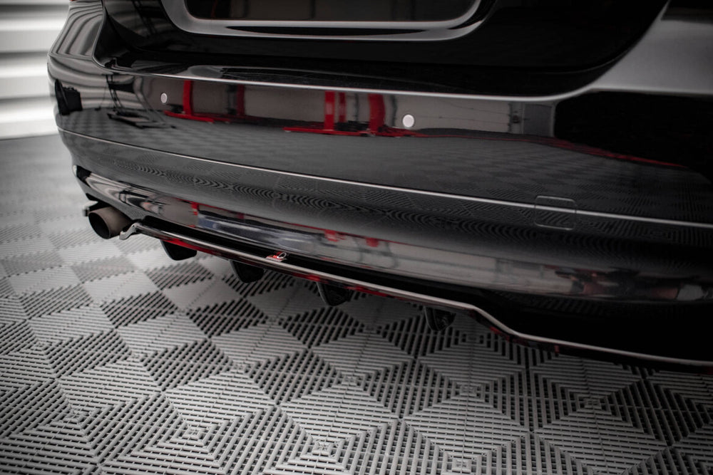 Maxton Parts - Diffusor Heckansatz passend für BMW 3er Limousine E90 schwarz Hochglanz