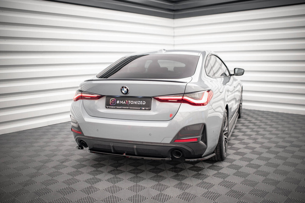 Maxton Parts - Diffusor Heckansatz passend für BMW 4er Gran Coupe M-Paket G26 schwarz Hochglanz