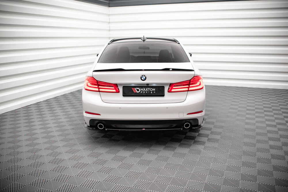 Maxton Parts - Diffusor Heckansatz passend für BMW 5er Limousine G30 schwarz Hochglanz