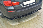 Maxton Parts - Diffusor Heckansatz passend für BMW 5er M-Paket Limousine/Touring F10/F11 (mit zwei Doppel Endstücken) schwarz Hochglanz (BM-5-11-MPACK-RD2+RD3-G)