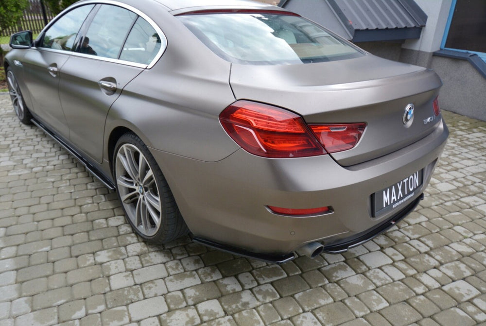 Maxton Parts - Diffusor Heckansatz passend für BMW 6er GRAN Coupe schwarz Hochglanz