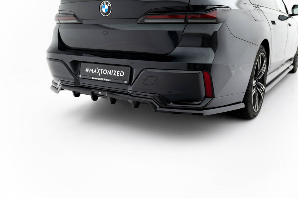 Maxton Parts - Diffusor Heckansatz passend für BMW 7 M-Paket G70 schwarz Hochglanz