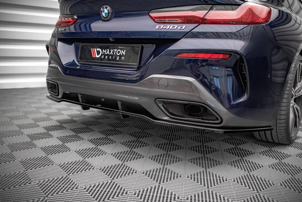 Maxton Parts - Diffusor Heckansatz passend für BMW 8 Gran Coupe M-Paket G16 schwarz Hochglanz (BM-M850-G16-GC-RD1G+RD2-G)