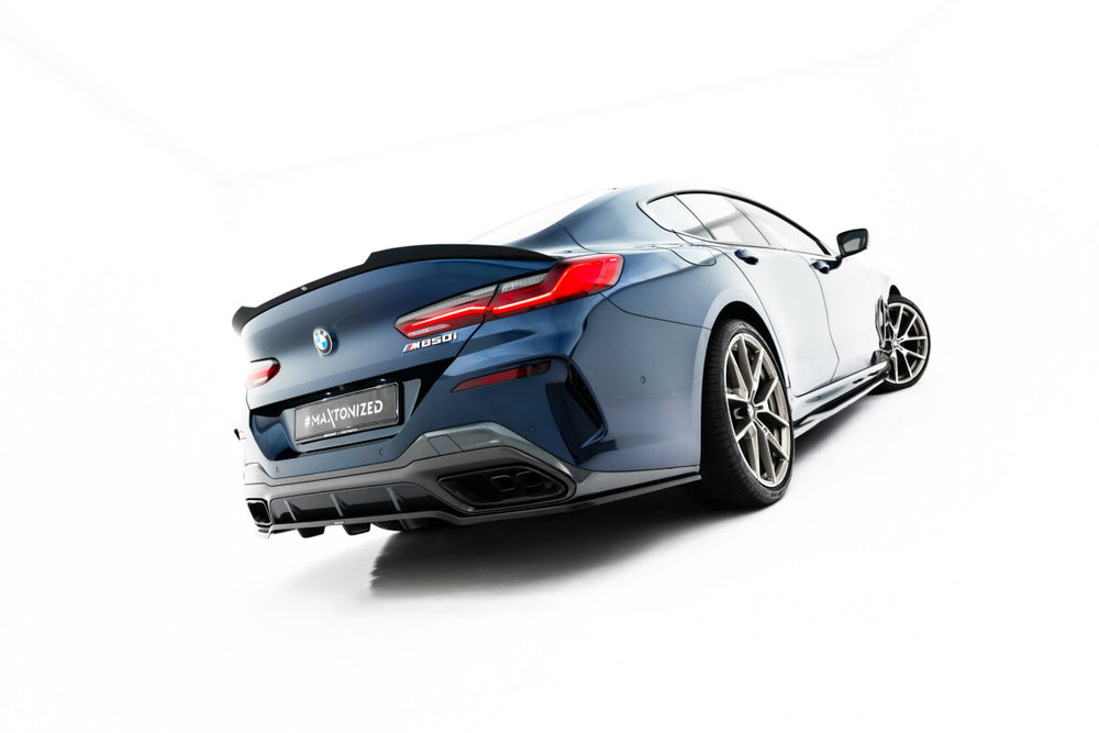 Maxton Parts - Diffusor Heckansatz passend für BMW 8 Gran Coupe M-Paket G16 schwarz Hochglanz (BM-M850-G16-GC-RD3G+RD4-G)