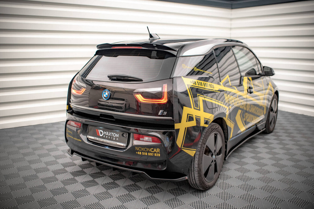 Maxton Parts - Diffusor Heckansatz passend für BMW i3 S Mk1 FL schwarz Hochglanz