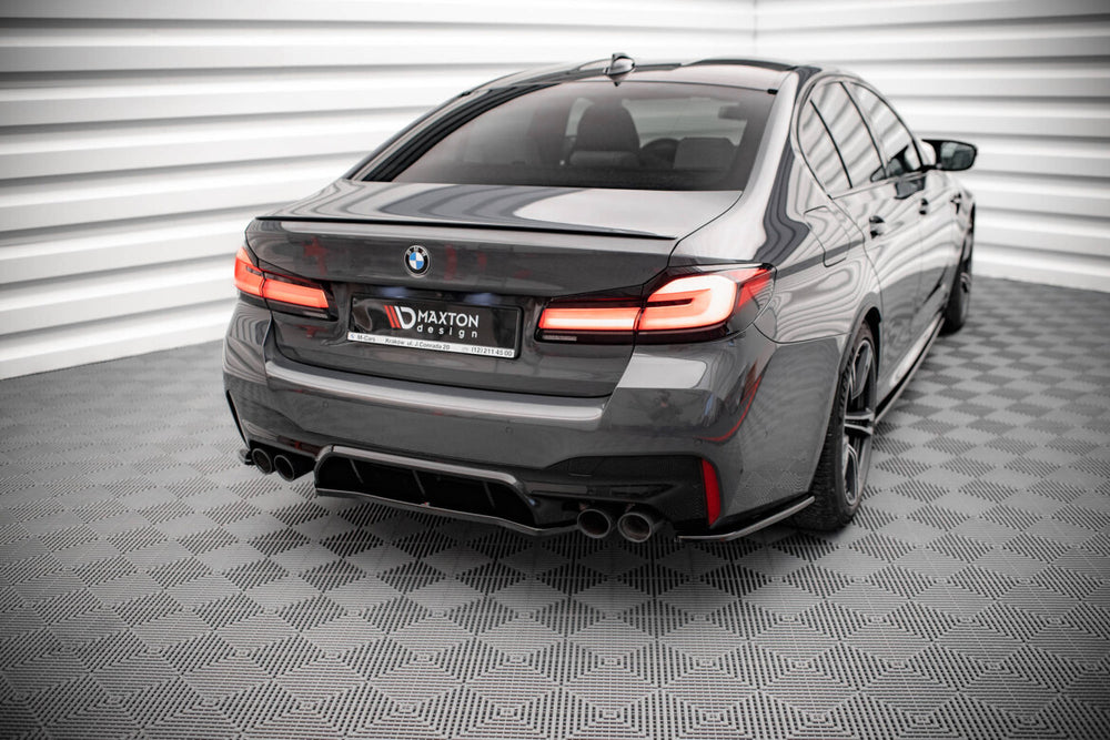 Maxton Parts - Diffusor Heckansatz passend für BMW M5 F90 schwarz Hochglanz