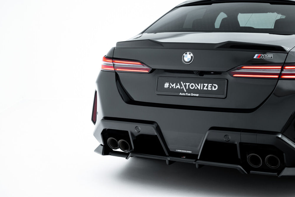 Maxton Parts - Diffusor Heckansatz passend für BMW M5 Limousine / Touring G90 schwarz Hochglanz