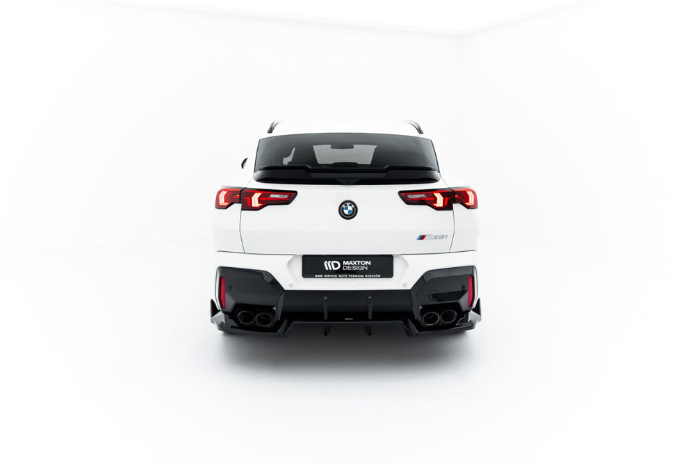 Maxton Parts - Diffusor Heckansatz passend für BMW X2 M35i U10 schwarz Hochglanz