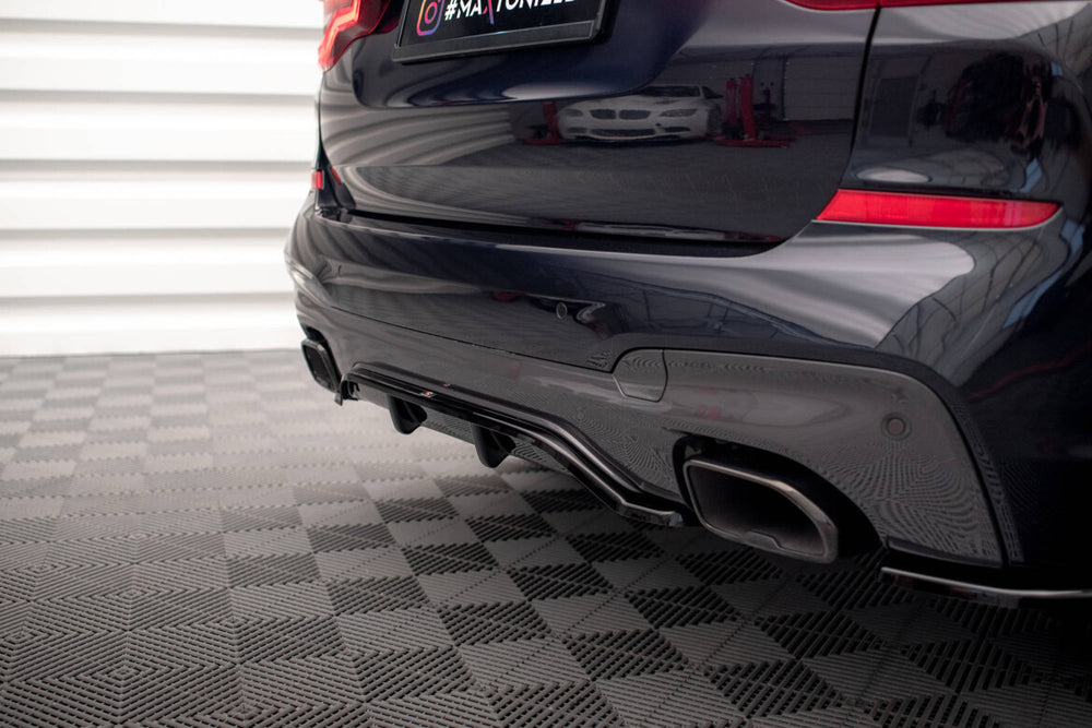 Maxton Parts - Diffusor Heckansatz passend für BMW X3 M40i / M40d G01 schwarz Hochglanz