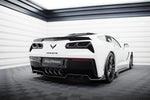 Maxton Parts - Diffusor Heckansatz passend für Chevrolet Corvette C7 schwarz Hochglanz