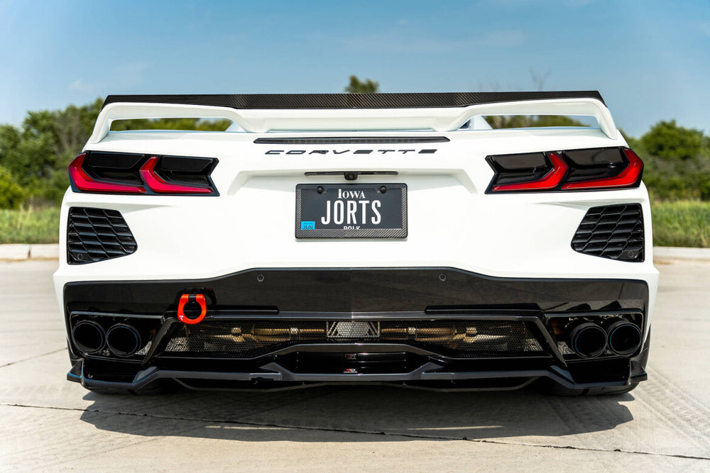 Maxton Parts - Diffusor Heckansatz passend für Chevrolet Corvette C8 schwarz Hochglanz