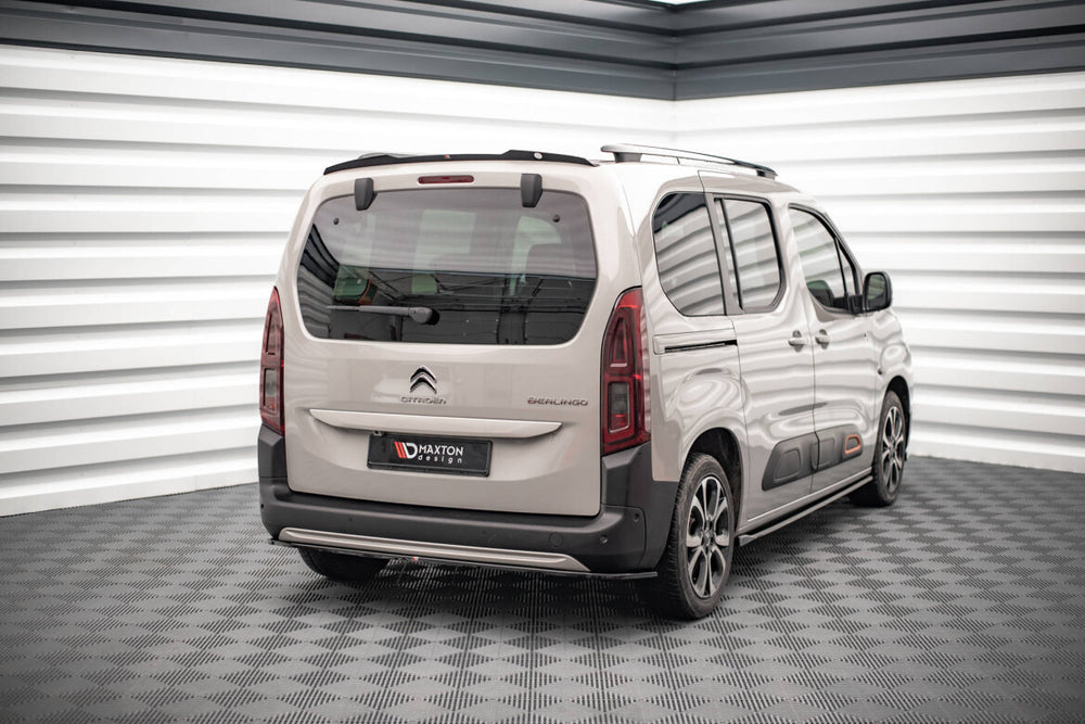 Maxton Parts - Diffusor Heckansatz passend für Citroen Berlingo Mk3 schwarz Hochglanz