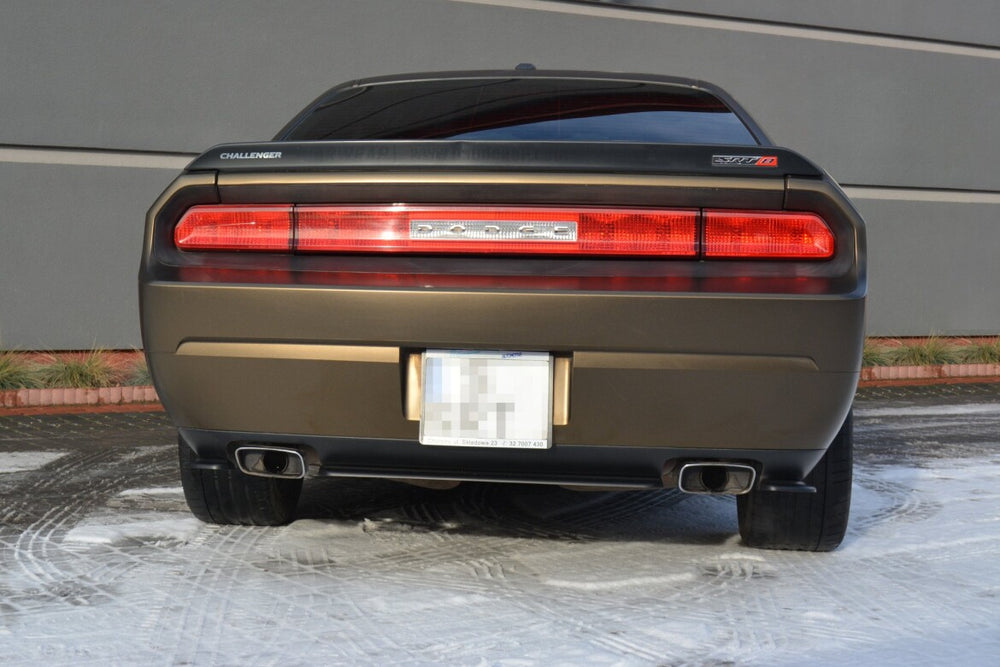 Maxton Parts - Diffusor Heckansatz passend für Dodge Challenger MK3. Phase-I SRT8 Coupe schwarz Hochglanz