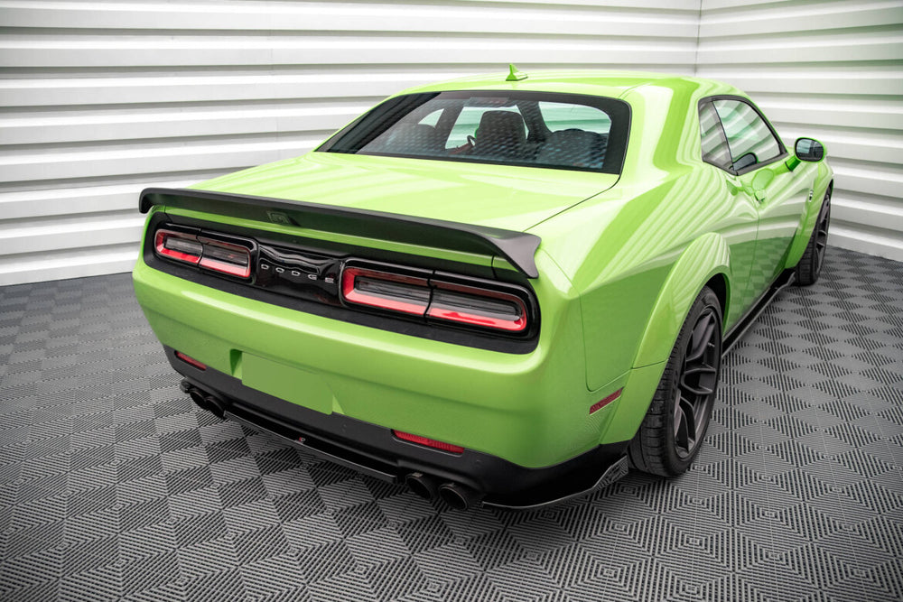 Maxton Parts - Diffusor Heckansatz passend für Dodge Challenger SRT Hellcat Widebody Mk3 schwarz Hochglanz