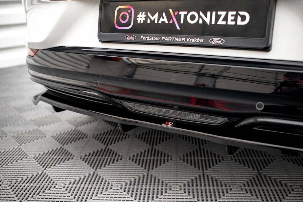 Maxton Parts - Diffusor Heckansatz passend für Ford Mustang Mach-E Mk1 schwarz Hochglanz