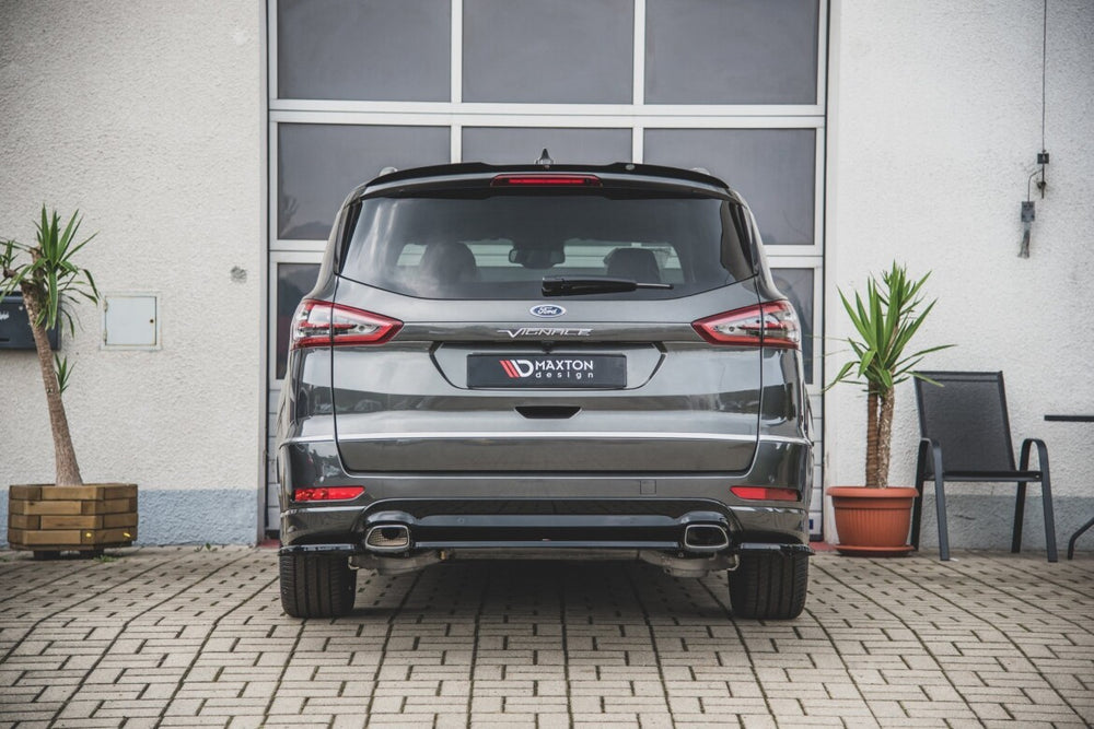 Maxton Parts - Diffusor Heckansatz passend für Ford S-Max Vignale Mk2 FL schwarz Hochglanz