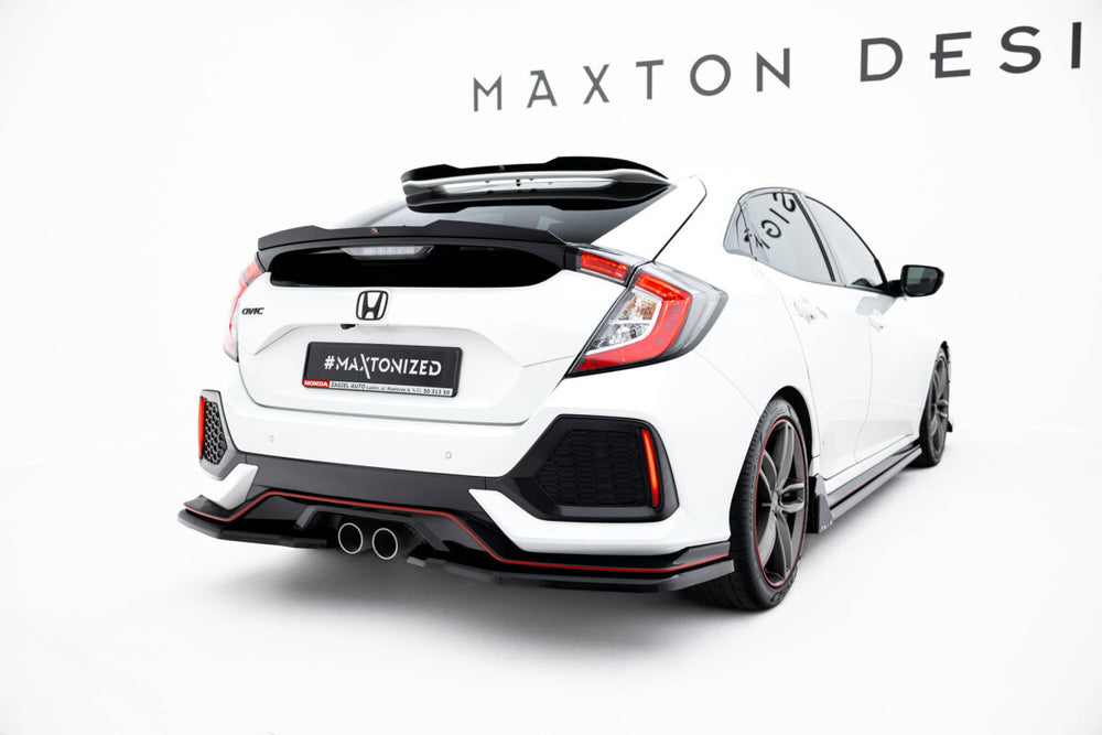 Maxton Parts - Diffusor Heckansatz passend für Honda Civic Sport Mk 10 schwarz Hochglanz