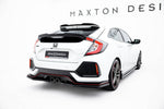 Maxton Parts - Diffusor Heckansatz passend für Honda Civic Sport Mk 10 schwarz Hochglanz