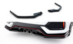 Maxton Parts - Diffusor Heckansatz passend für Honda Civic Sport Mk 10 schwarz Hochglanz