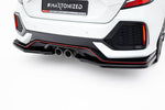 Maxton Parts - Diffusor Heckansatz passend für Honda Civic Sport Mk 10 schwarz Hochglanz