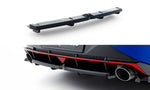 Maxton Parts - Diffusor Heckansatz passend für Hyundai Elantra N Mk7 schwarz Hochglanz