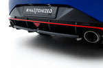Maxton Parts - Diffusor Heckansatz passend für Hyundai Elantra N Mk7 schwarz Hochglanz