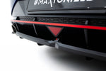 Maxton Parts - Diffusor Heckansatz passend für Hyundai Elantra N Mk7 schwarz Hochglanz