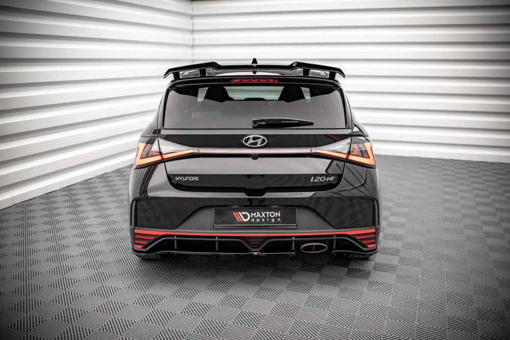 Maxton Parts - Diffusor Heckansatz passend für Hyundai I20 N Mk3 schwarz Hochglanz