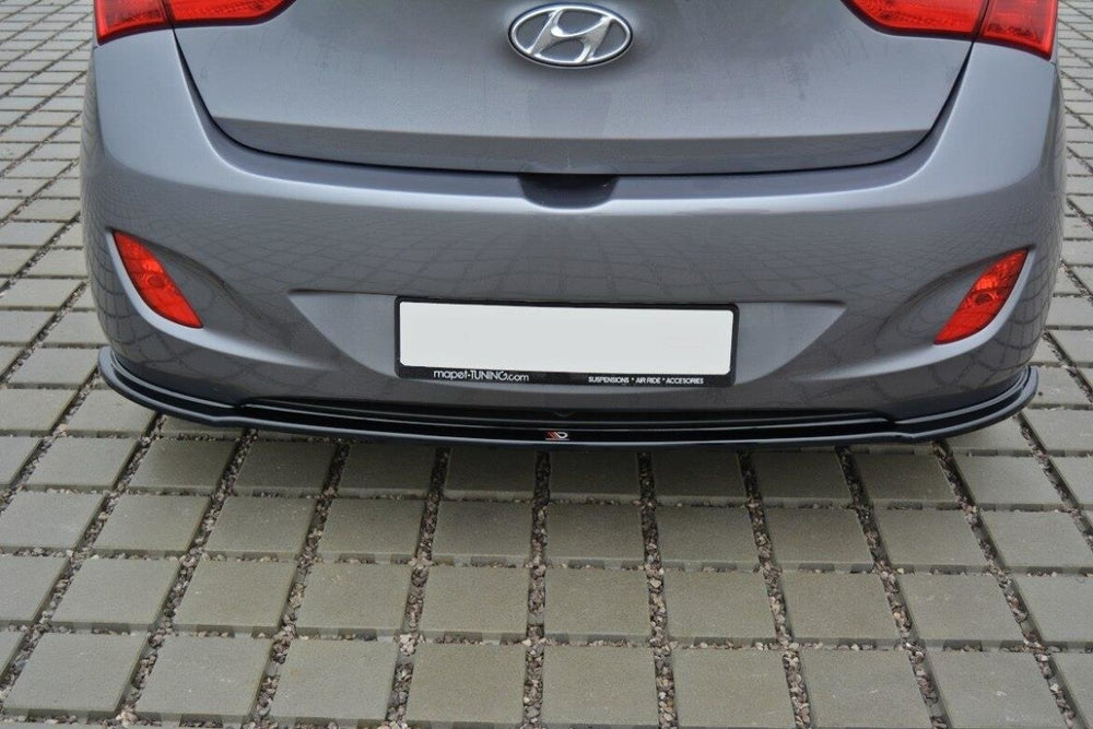 Maxton Parts - Diffusor Heckansatz passend für Hyundai i30 mk.2 schwarz Hochglanz