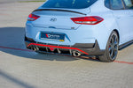 Maxton Parts - Diffusor Heckansatz passend für Hyundai I30 N Mk3 Fastback schwarz Hochglanz (HY-I30-3-N-FB-RD1-G)