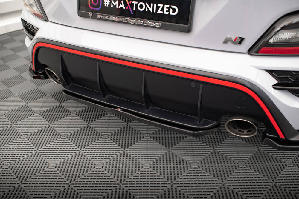 Maxton Parts - Diffusor Heckansatz passend für Hyundai Kona N Mk1 schwarz Hochglanz