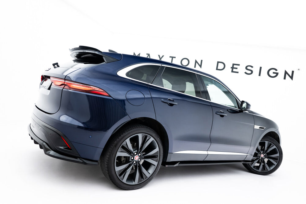 Maxton Parts - Diffusor Heckansatz passend für Jaguar F-Pace R-Sport Mk1 FL schwarz Hochglanz