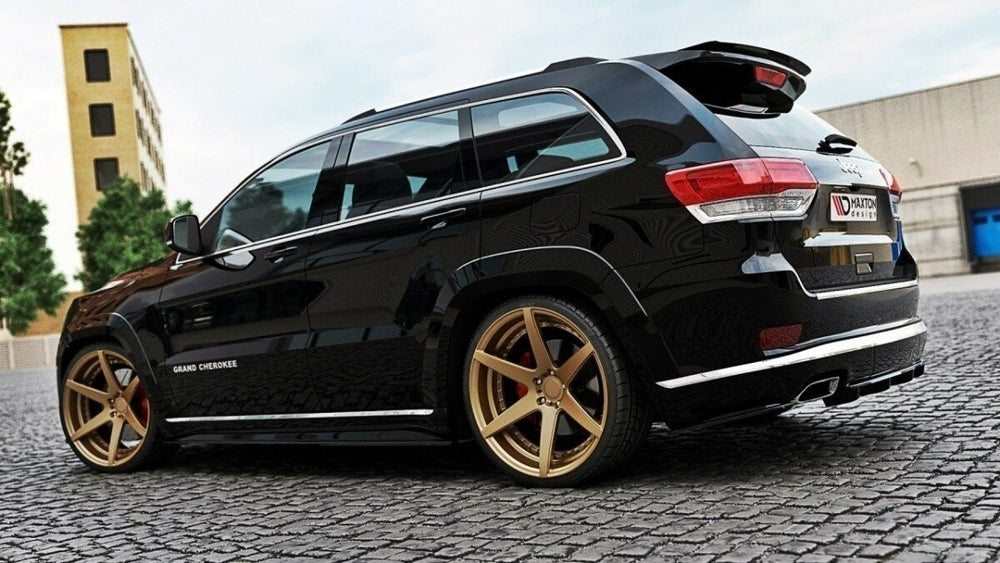Maxton Parts - Diffusor Heckansatz passend für Jeep Grand Cherokee WK2 Summit FL schwarz Hochglanz (JE-GC-4F-SU-RD1+RD2-G)