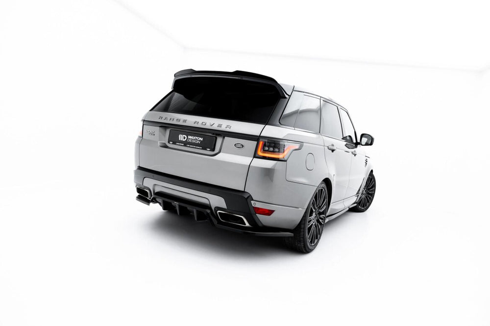 Maxton Parts - Diffusor Heckansatz passend für Land Rover Range Rover Sport Mk2 Facelift schwarz Hochglanz