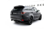Maxton Parts - Diffusor Heckansatz passend für Land Rover Range Rover Sport Mk2 schwarz Hochglanz