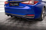 Maxton Parts - Diffusor Heckansatz passend für Lexus ES F Sport Mk7 schwarz Hochglanz