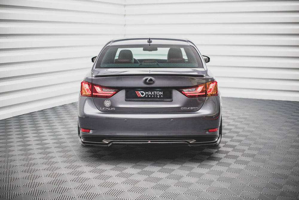 Maxton Parts - Diffusor Heckansatz passend für Lexus GS F Sport Hybrid Mk4 (L10) schwarz Hochglanz